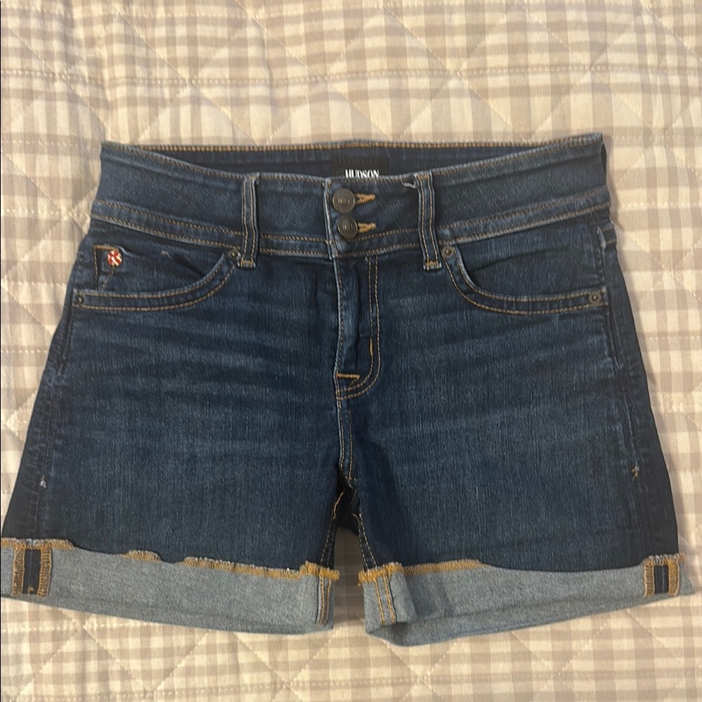 Hudson Jeans Blue Jean Shorts Classic Design